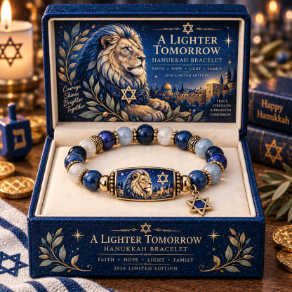 🔥49% Off Last Day🔥BUY 3 GET 1 FREE🔥2026 Limited Edition Hanukkah Bracelet – Festival of Lights Symbolic Beaded Bracelet