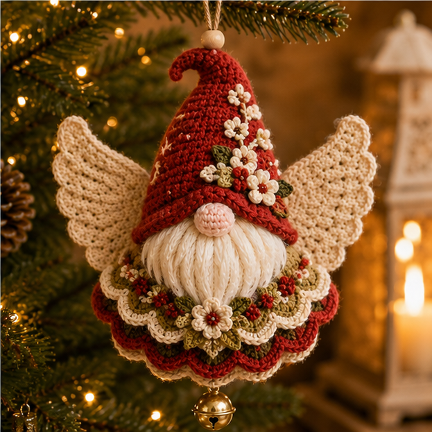 🔥49% Off Last Day🔥BUY 3 GET 1 FREE🔥DIY Christmas Angel Crochet Ornament Kit – Handmade Holiday Tree Decoration