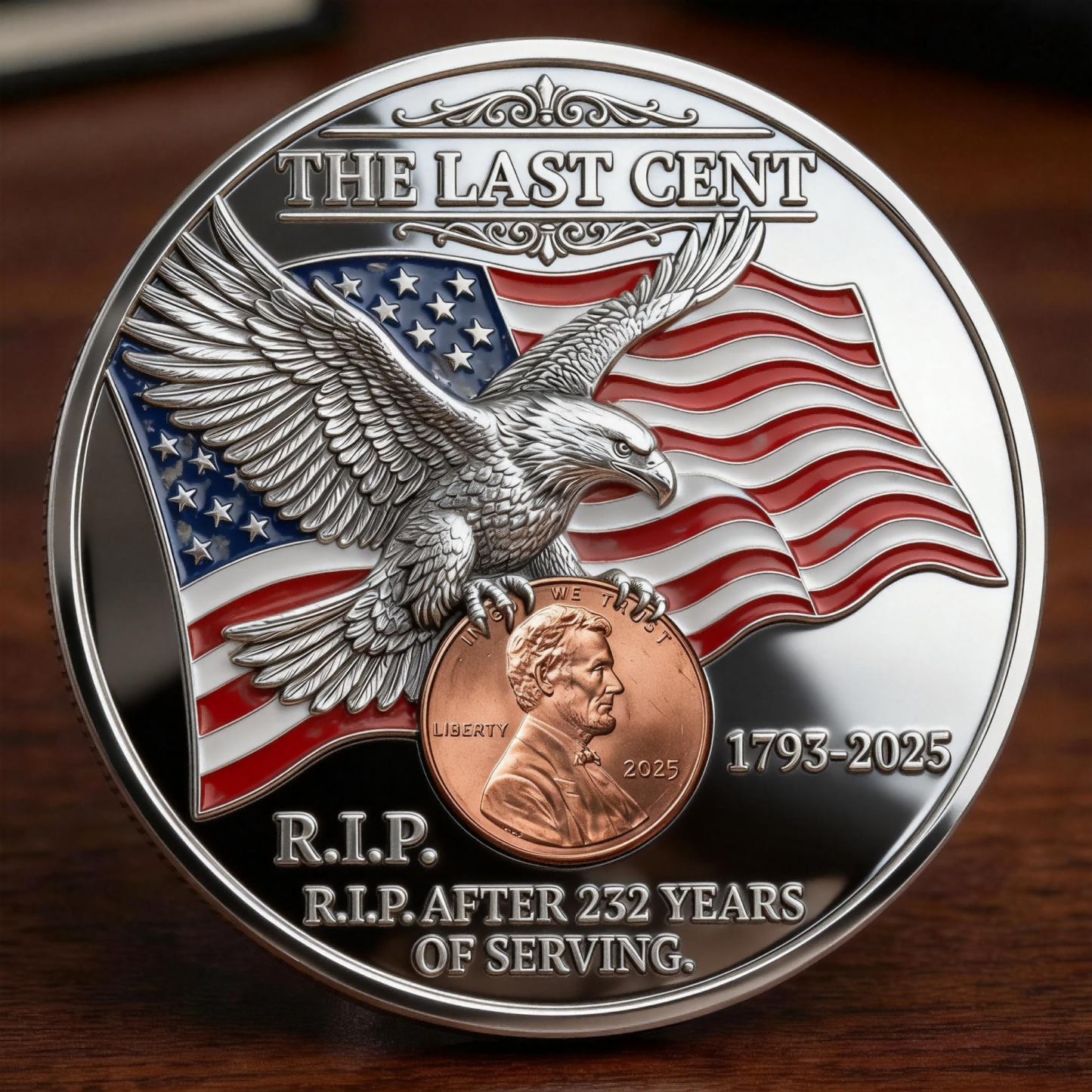 🏆Flash Sale 60% OFF - The Last Cent Commemorative Coin - Smooth versi
