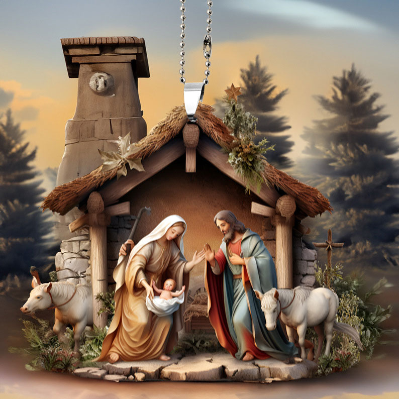 Christmas Nativity Scene Ornaments
