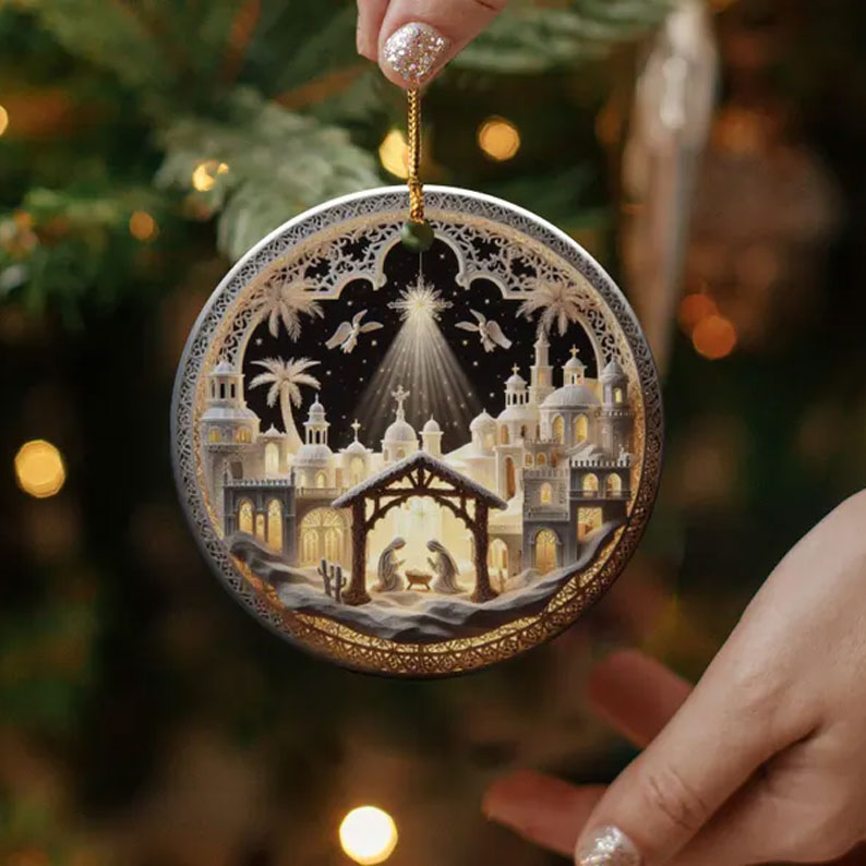 Unique Nativity Scene Ornament