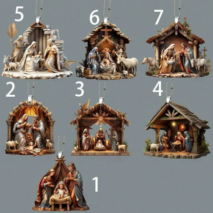 Christmas Nativity Scene Ornaments