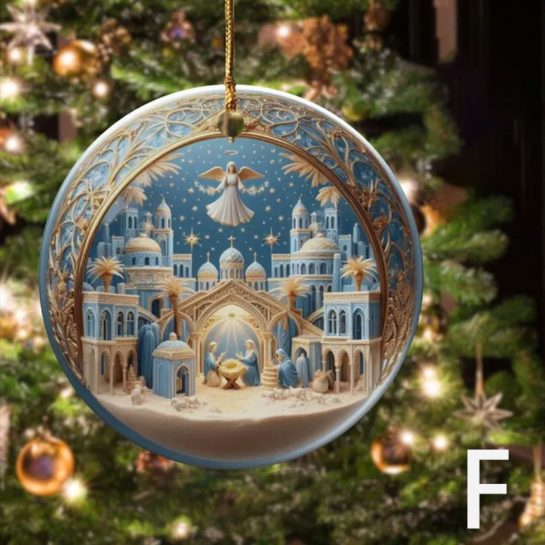 Unique Nativity Scene Ornament