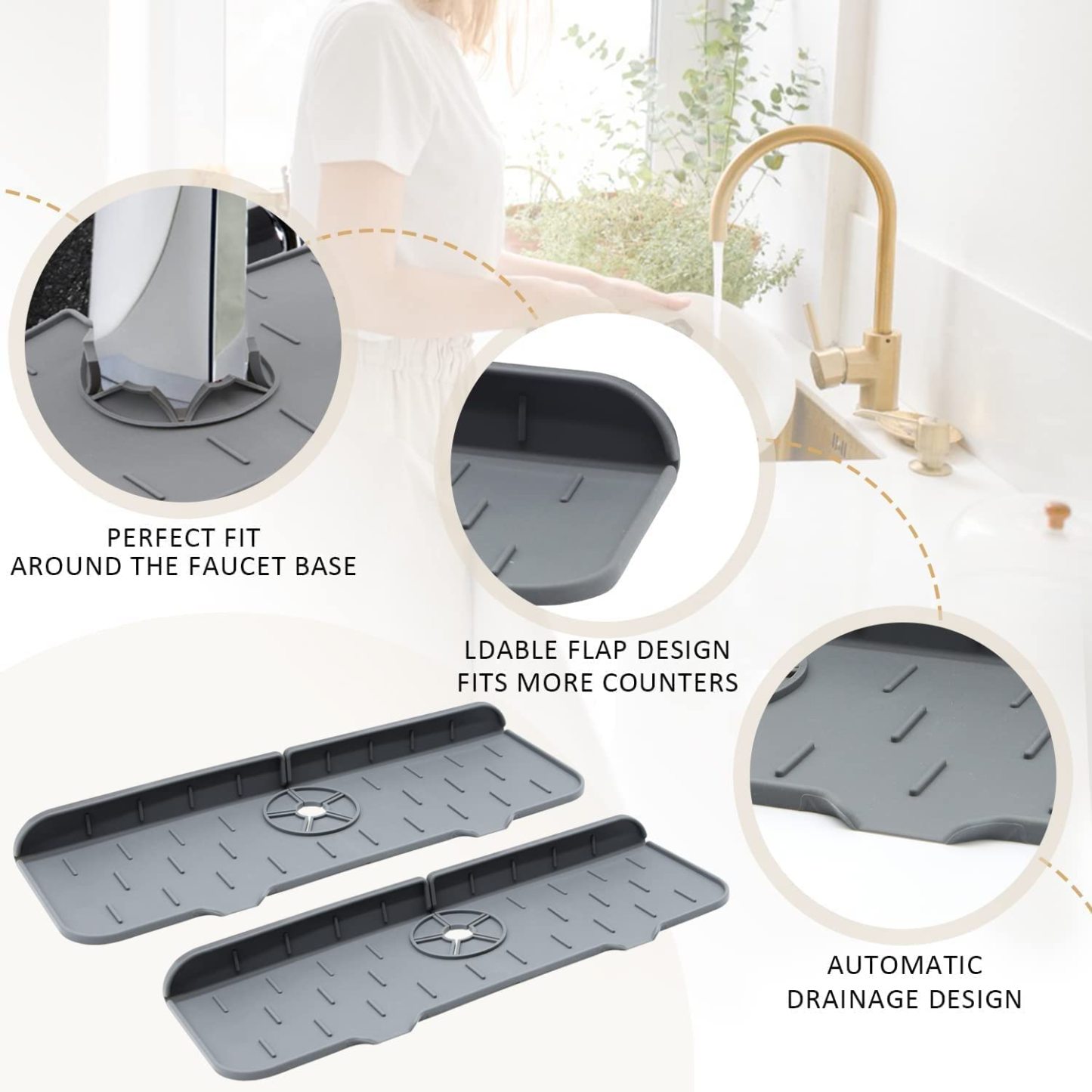 Silicone Faucet Handle Drip Catcher Mat (BUY 3 GET FREE SHIPPING)