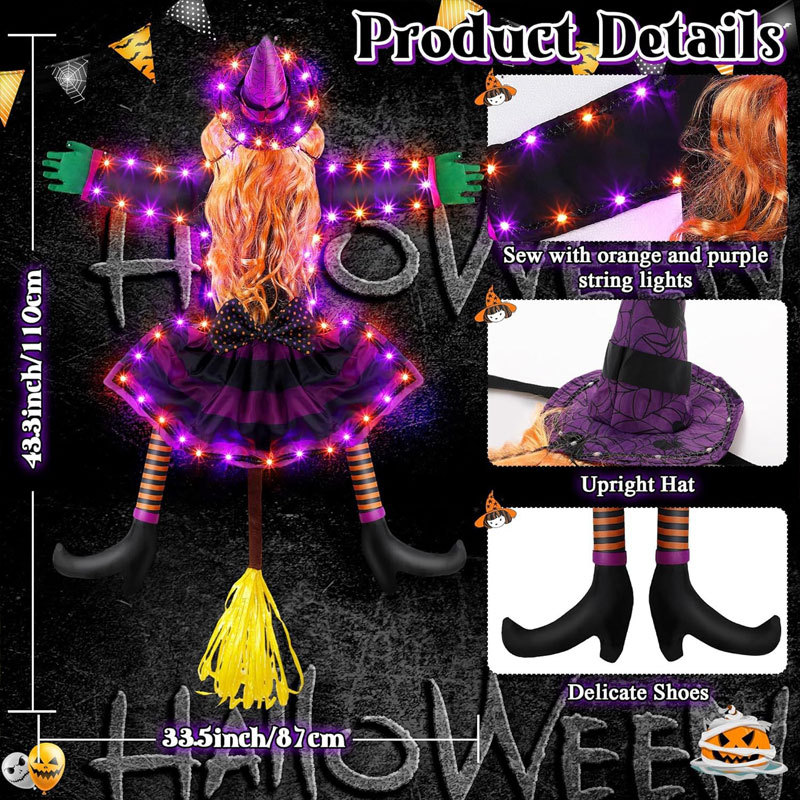 Luminous Witch Halloween Decorations