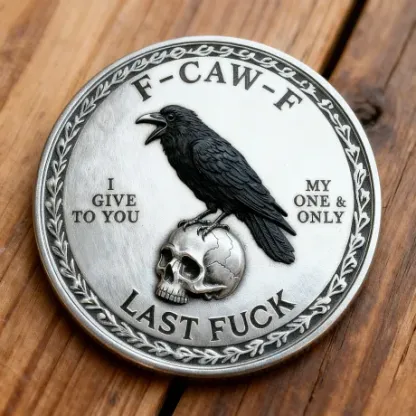 💥The F-CAW-F Coin — For Those Who Laugh at Life and Give Zero F*cks!🖤