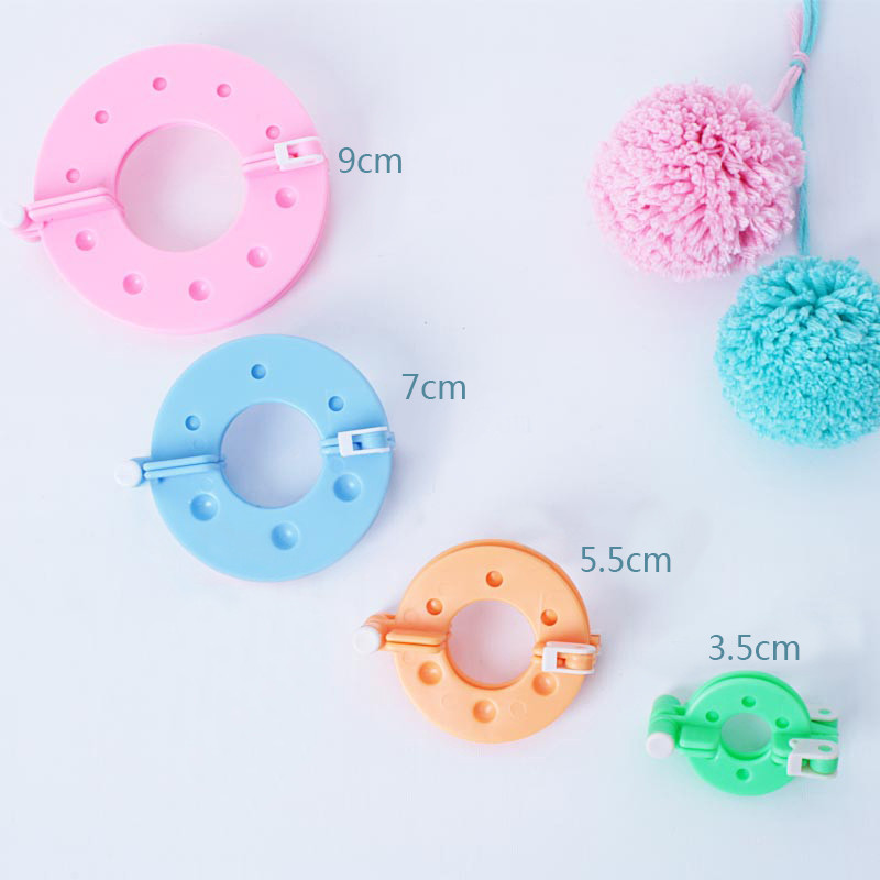 1Set 4 Sizes DIY Sewing Tools Pompon Set