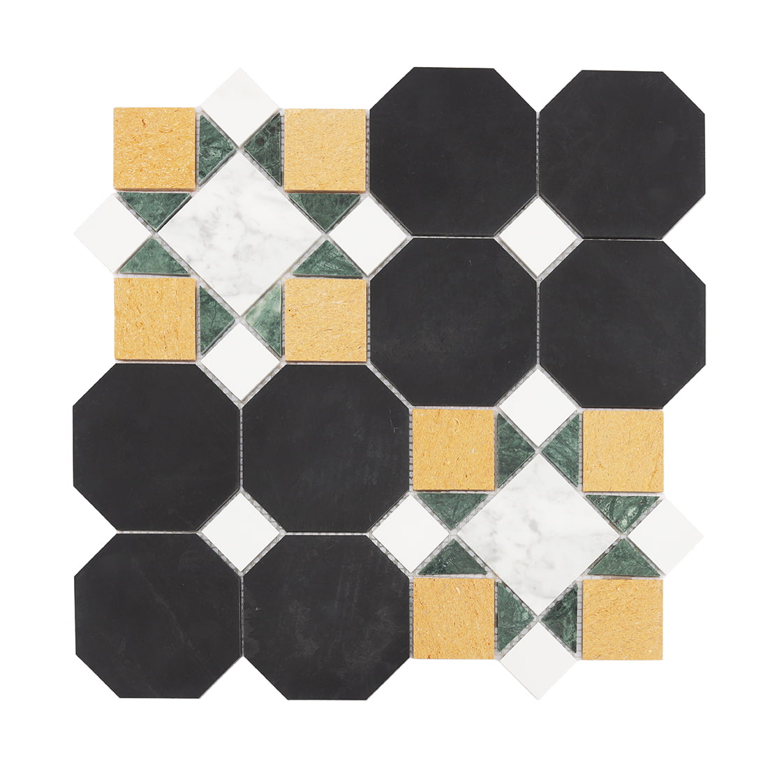 Multicolor Octagon Marble Mosaic Tile for Walls and Floors