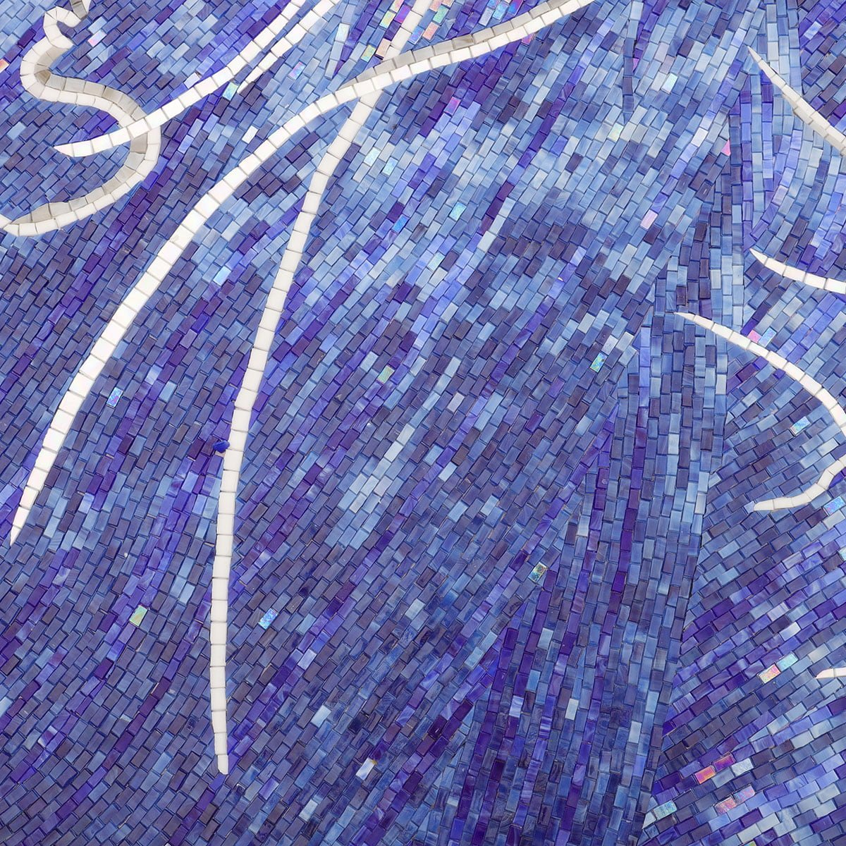 Luxury Underwater Jellyfish Mosaic Mural – Handmade Blue Glass Tile Ocean Art for Spa, Pool, or Living Room Wall Décor-Woos Tiles