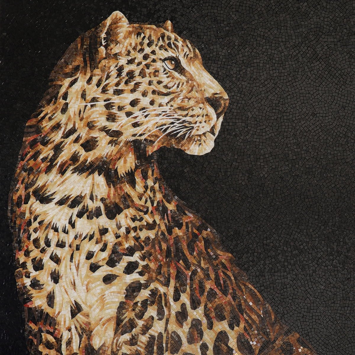 Cheetah Handmade Mosaic Mural – Luxury Handcrafted Animal Wall Art for Home and Interior Décor-Woos Tiles