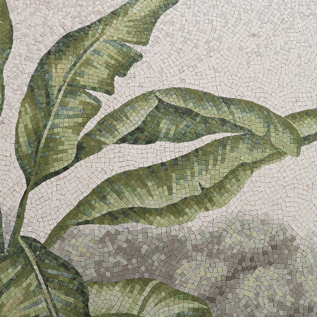 Vintage Tropical Rainforest Mosaic Wall Mural – Handcrafted Tropical Art for Luxury Interiors-Woos Tiles