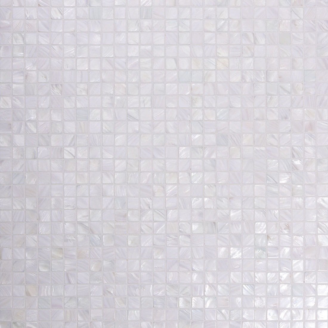 Large White Mother of Pearl Mosaic Tile Sheet, Natural Shell Square Tiles for Bathroom Walls, Kitchen Backsplash, Shower, Accent Wall & Luxury Interior Design-Woos Tiles