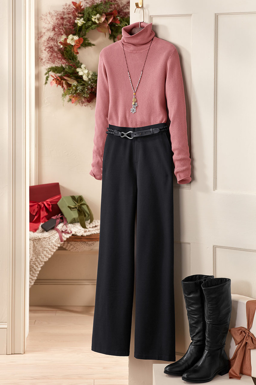 Ribbed Turtleneck Sweater