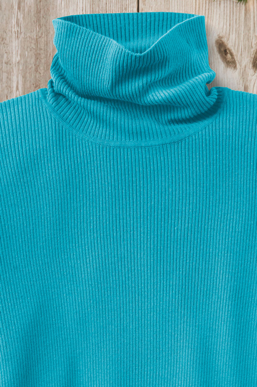 Ribbed Turtleneck Sweater
