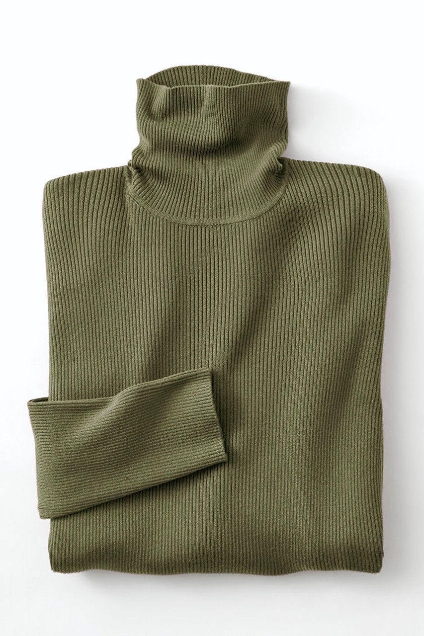 Ribbed Turtleneck Sweater
