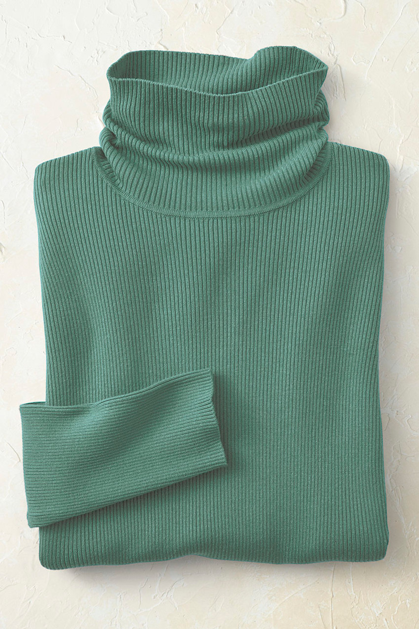 Ribbed Turtleneck Sweater