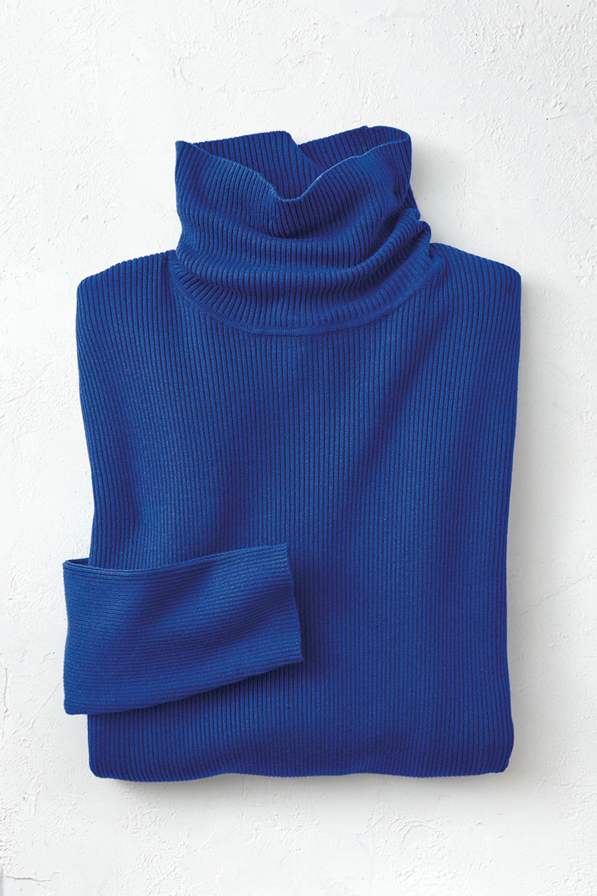 Ribbed Turtleneck Sweater