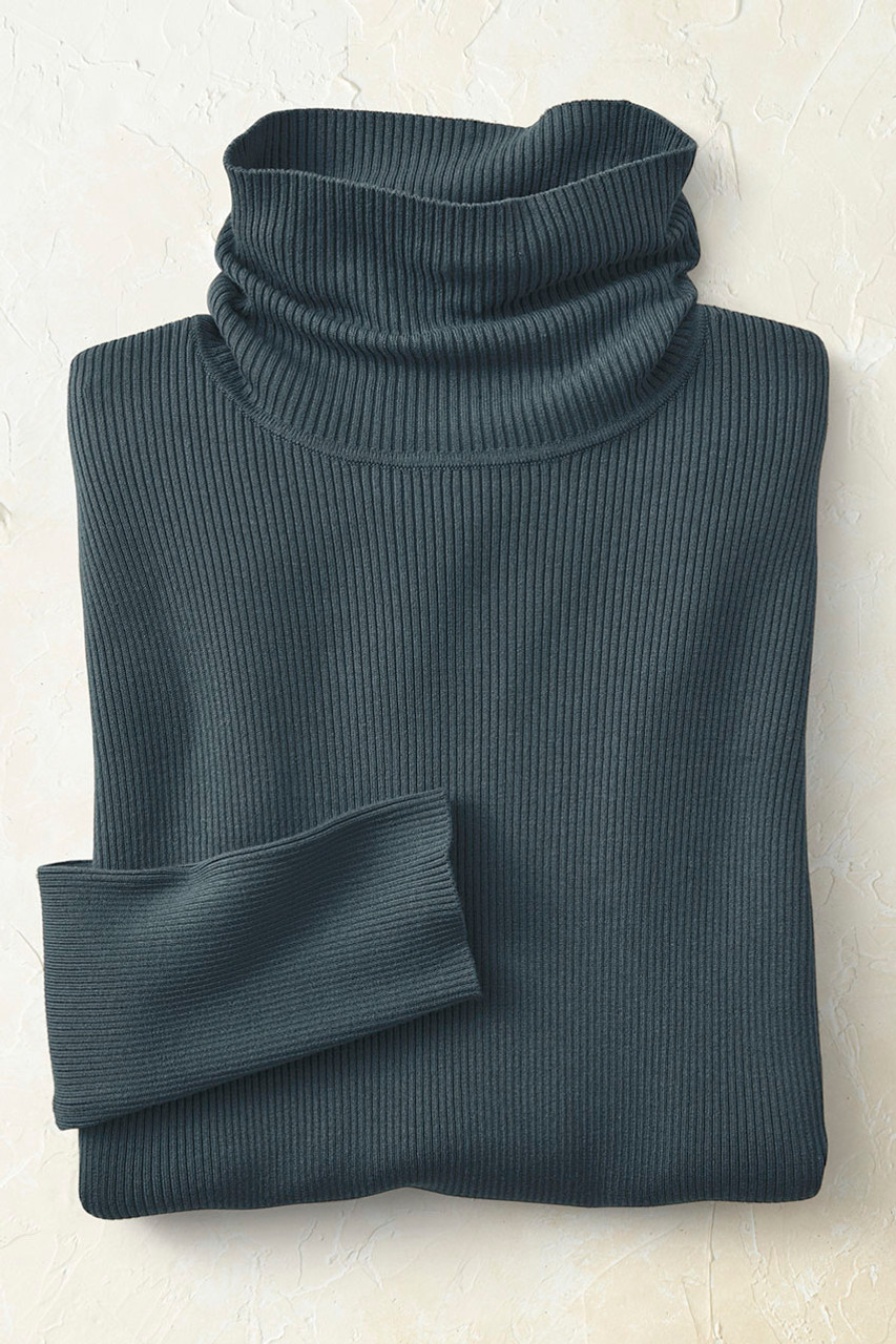 Ribbed Turtleneck Sweater