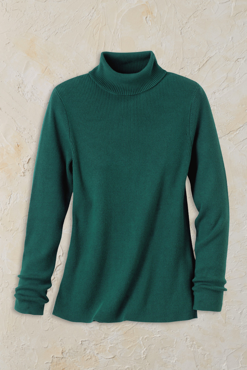 Ribbed Turtleneck Sweater