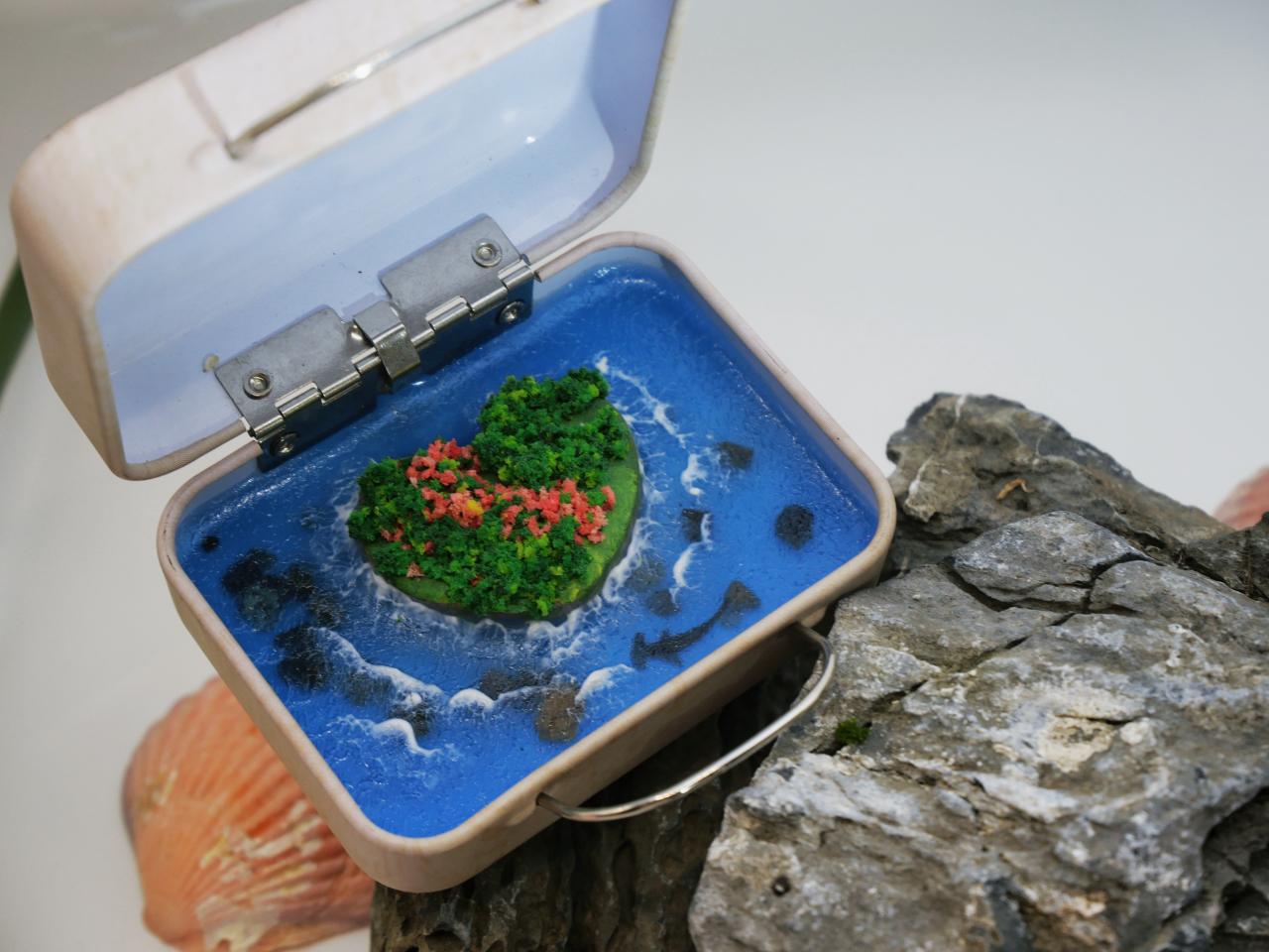 [VIRIDIA]quadrate,Iron heart island ，Coastline scenery，Landscape model；【100% restore the series】ID000039