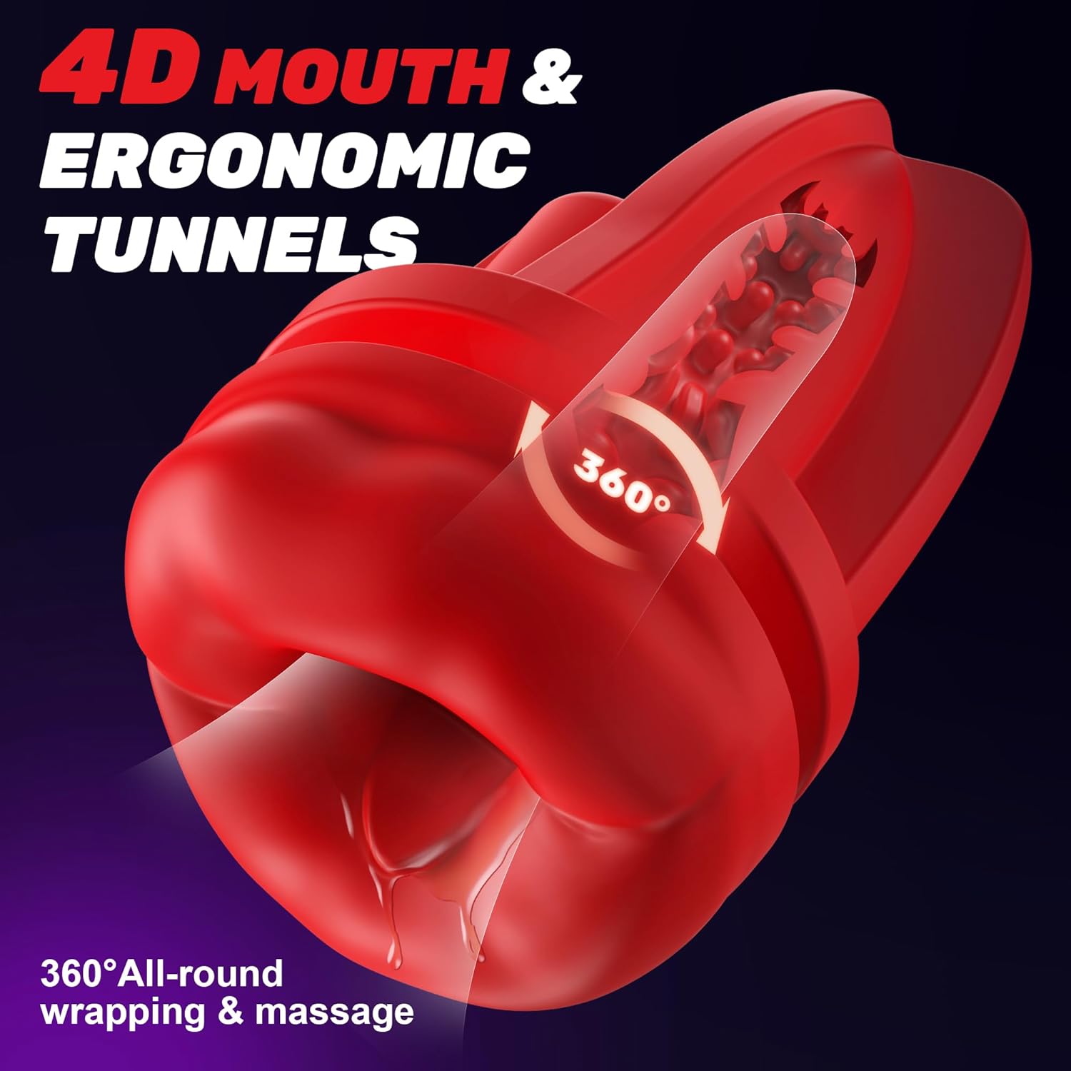 Male Masturbator Sex Toys for Men - SYDOWARDAL Penis Trainer Male Vibrator 2IN1 APP Control, Mouth-Wrapped Penis Vibrator Adult Toys with Heating Rod, LCD, Pocket Pussy Stroker Adult Sex Toys & Games