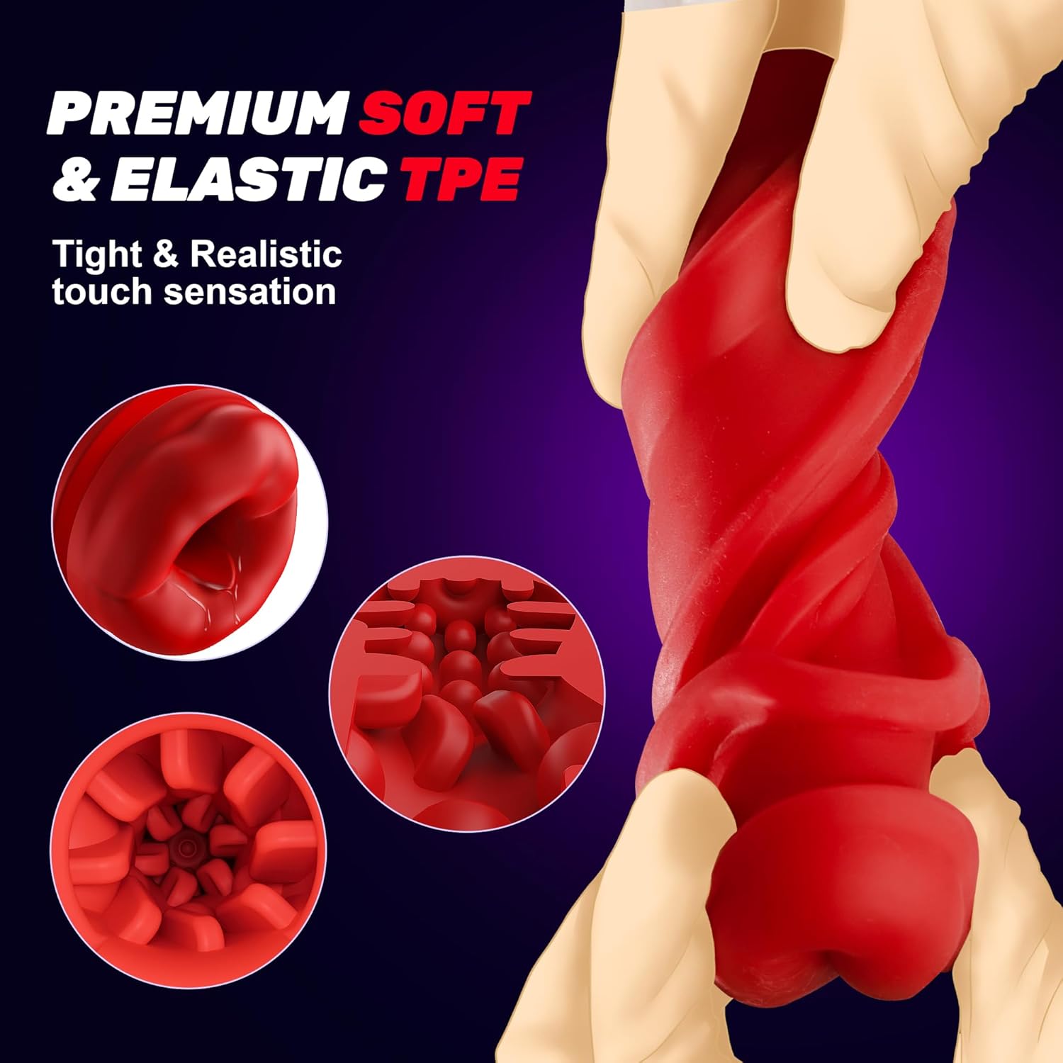 Male Masturbator Sex Toys for Men - SYDOWARDAL Penis Trainer Male Vibrator 2IN1 APP Control, Mouth-Wrapped Penis Vibrator Adult Toys with Heating Rod, LCD, Pocket Pussy Stroker Adult Sex Toys & Games
