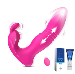 Wearable Vibrator for Women Sex Toys - 3IN1 App Remote Control Vibrator Wearable, Adult Toys with 9 Bunny Vibrators & 9 Thrusting Dildos Vibrater Sex Toy