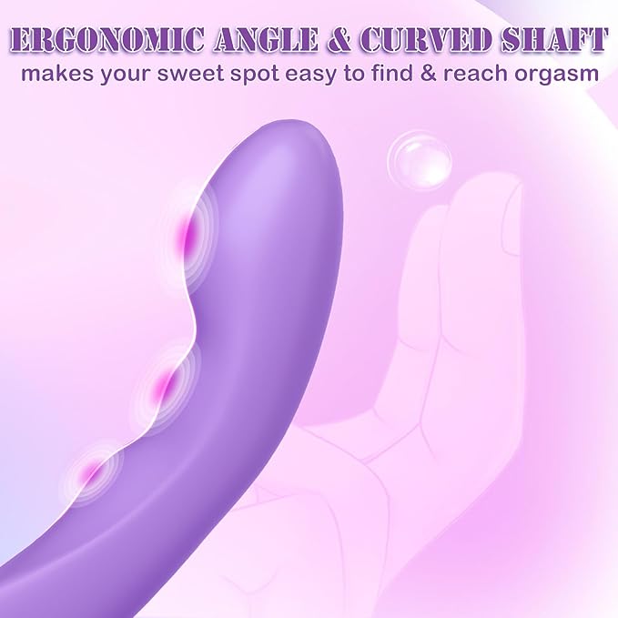 G Spot Vibrator Sex Toys - Clitoral Nipple Stimulator with 10 Powerful Vibrating Modes for Vagina Anal Stimulation, Waterproof Wand Vibrator Silicone Dildo Vibrator, Adult Sex Toys for Women Couples