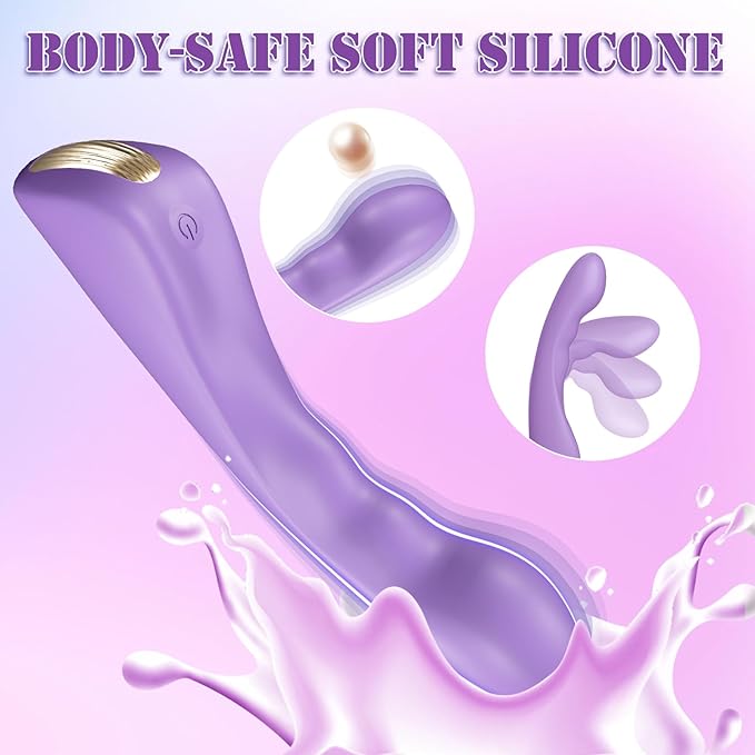 G Spot Vibrator Sex Toys - Clitoral Nipple Stimulator with 10 Powerful Vibrating Modes for Vagina Anal Stimulation, Waterproof Wand Vibrator Silicone Dildo Vibrator, Adult Sex Toys for Women Couples