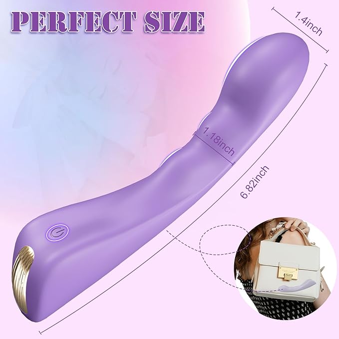G Spot Vibrator Sex Toys - Clitoral Nipple Stimulator with 10 Powerful Vibrating Modes for Vagina Anal Stimulation, Waterproof Wand Vibrator Silicone Dildo Vibrator, Adult Sex Toys for Women Couples