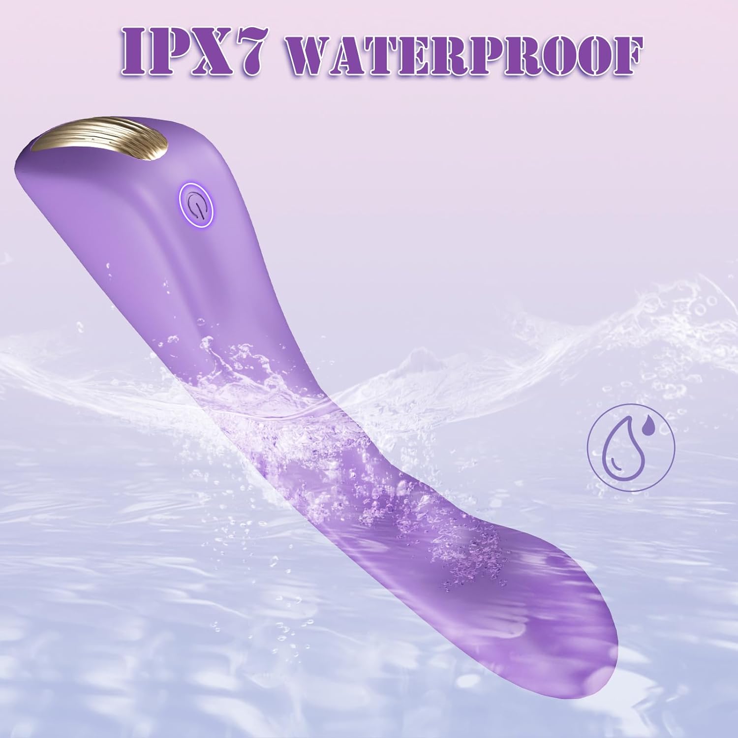 G Spot Vibrator Sex Toys - Clitoral Nipple Stimulator with 10 Powerful Vibrating Modes for Vagina Anal Stimulation, Waterproof Wand Vibrator Silicone Dildo Vibrator, Adult Sex Toys for Women Couples