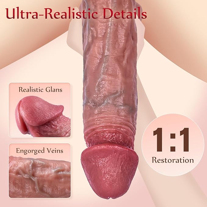 Penis Sleeve Cock Sleeve Extender - Realistic Soft Silicone Penis Enlarger Penis Ring, Adult Toys Sex Toys for Enlarge Prolong Pleasure, Adult Sex Toys for Men Women Couples