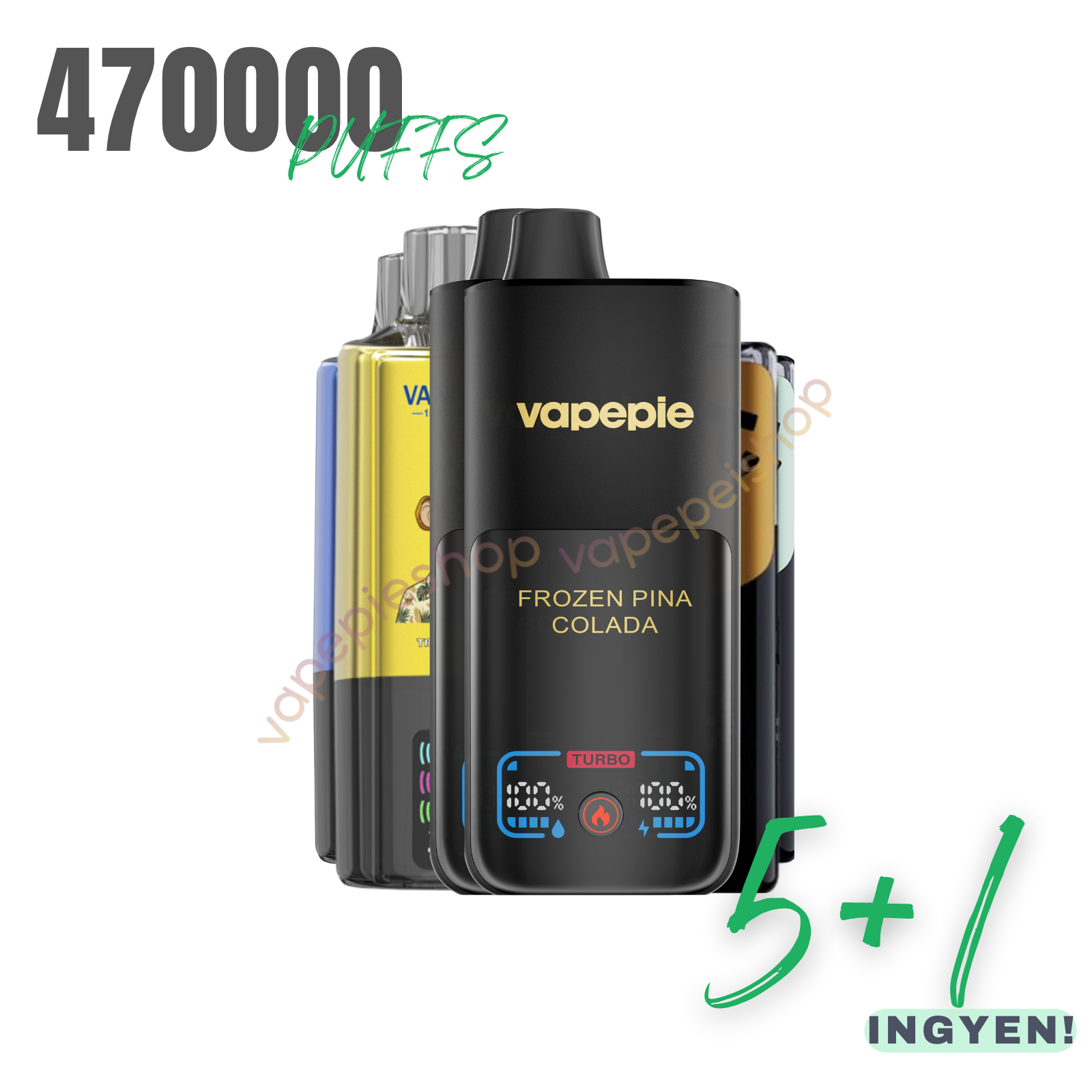 🎁𝗜𝗡𝗚𝗬𝗘𝗡𝗘𝗦 150000+70000+50000puffs 5+1 értékcsomag