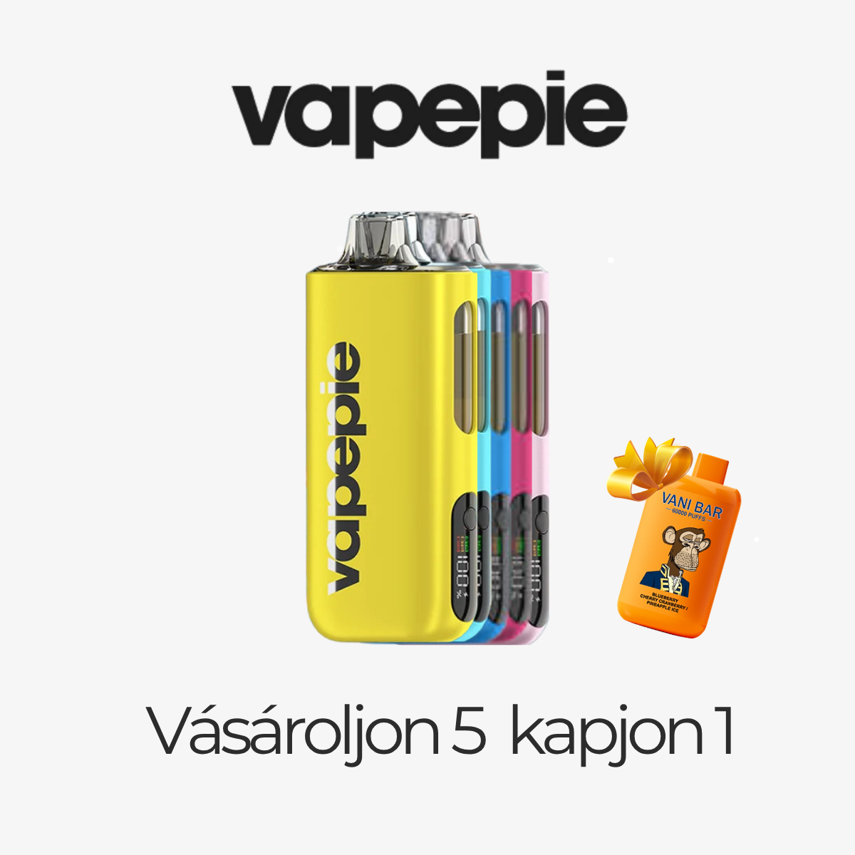 𝗜𝗡𝗚𝗬𝗘𝗡𝗘𝗦 40000puffs 5+1 értékcsomag 