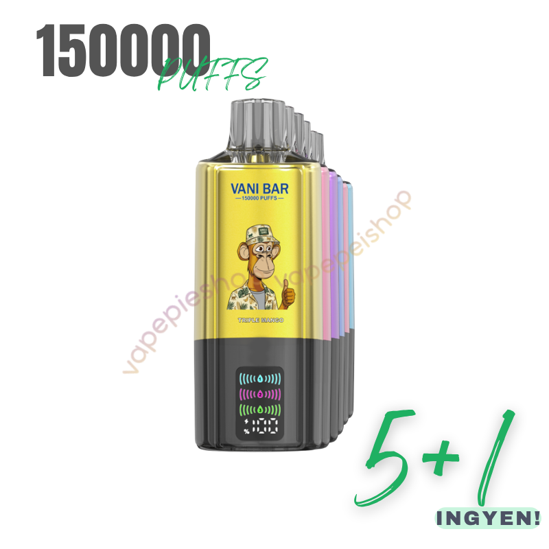 🎁𝗜𝗡𝗚𝗬𝗘𝗡𝗘𝗦 150000puffs 5+1db AJÁNDÉK) 4966Ft/db