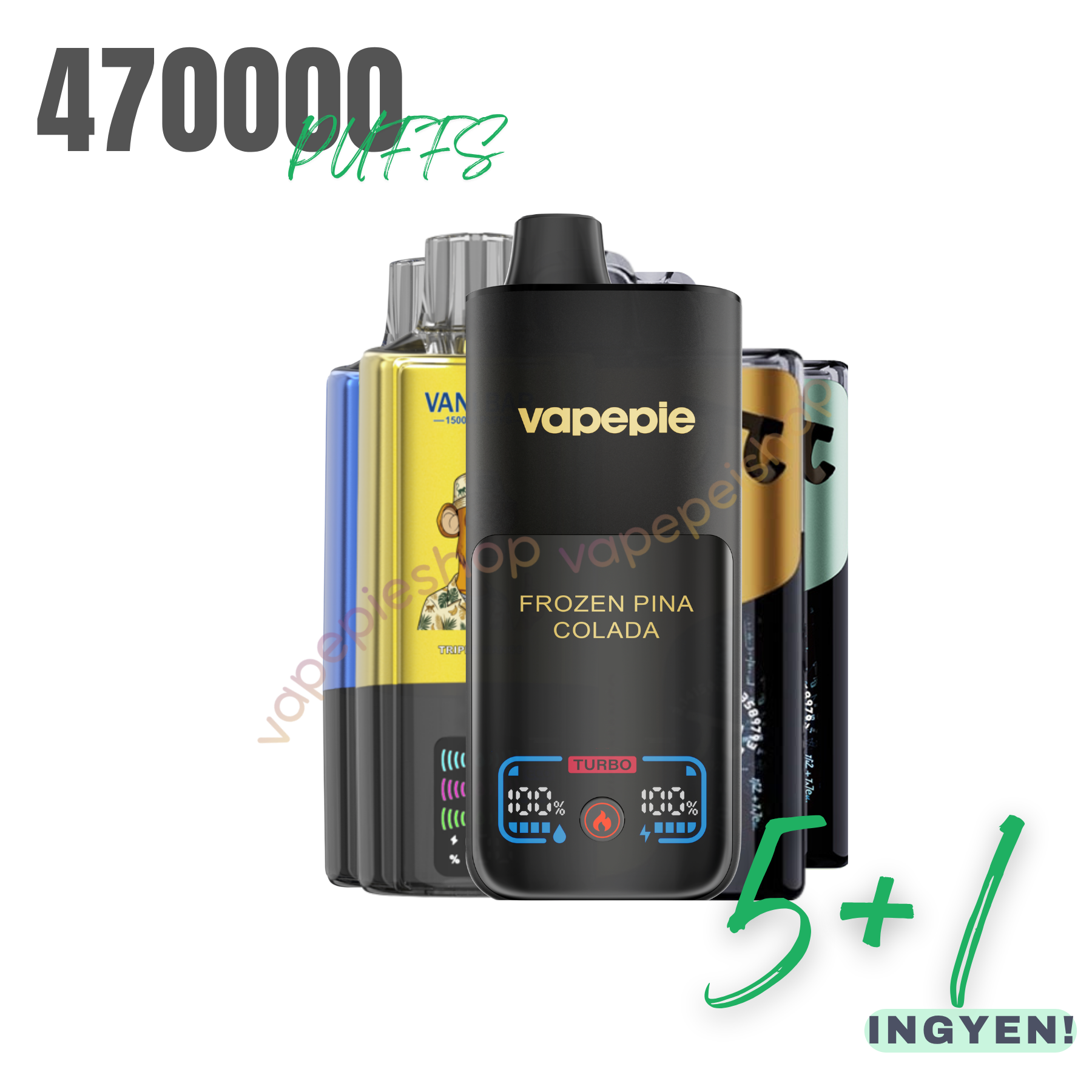 🎁𝗜𝗡𝗚𝗬𝗘𝗡𝗘𝗦 150000+70000+50000puffs 5+1 értékcsomag