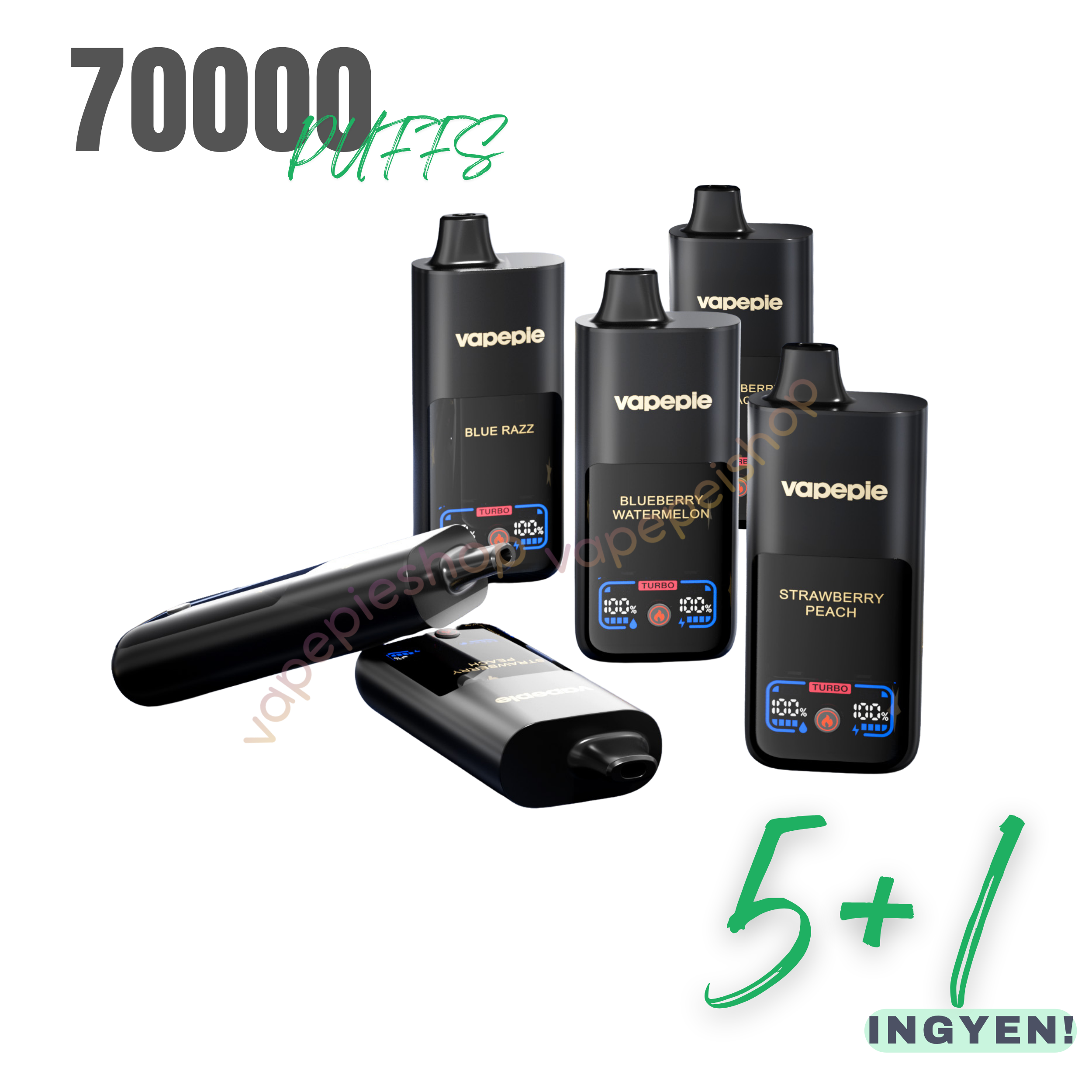 𝗜𝗡𝗚𝗬𝗘𝗡𝗘𝗦 70000puffs 5+1 értékcsomag