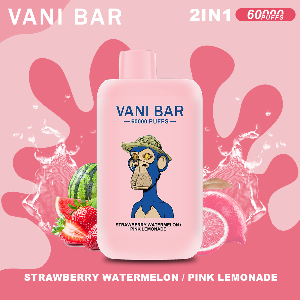 vanibar 2in1 60000 puffs & Eper Punch / Nyári Barack Jég