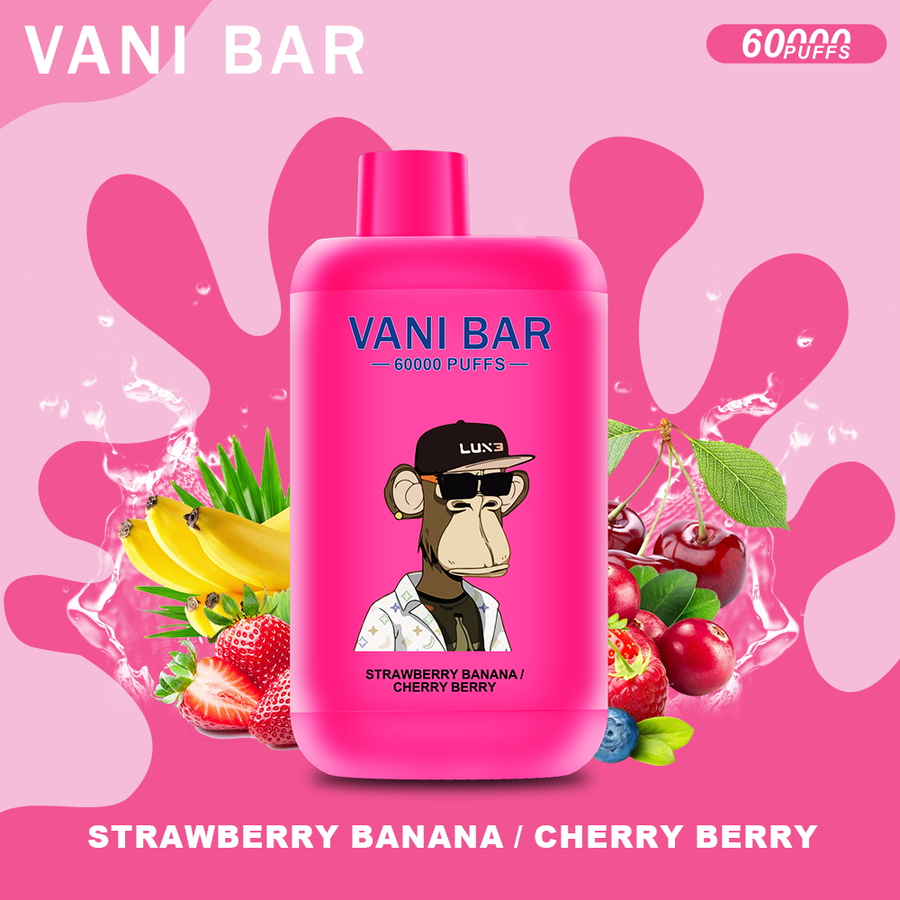 vanibar 2in1 60000 puffs & Eper és banán / Cseresznye és bogyós