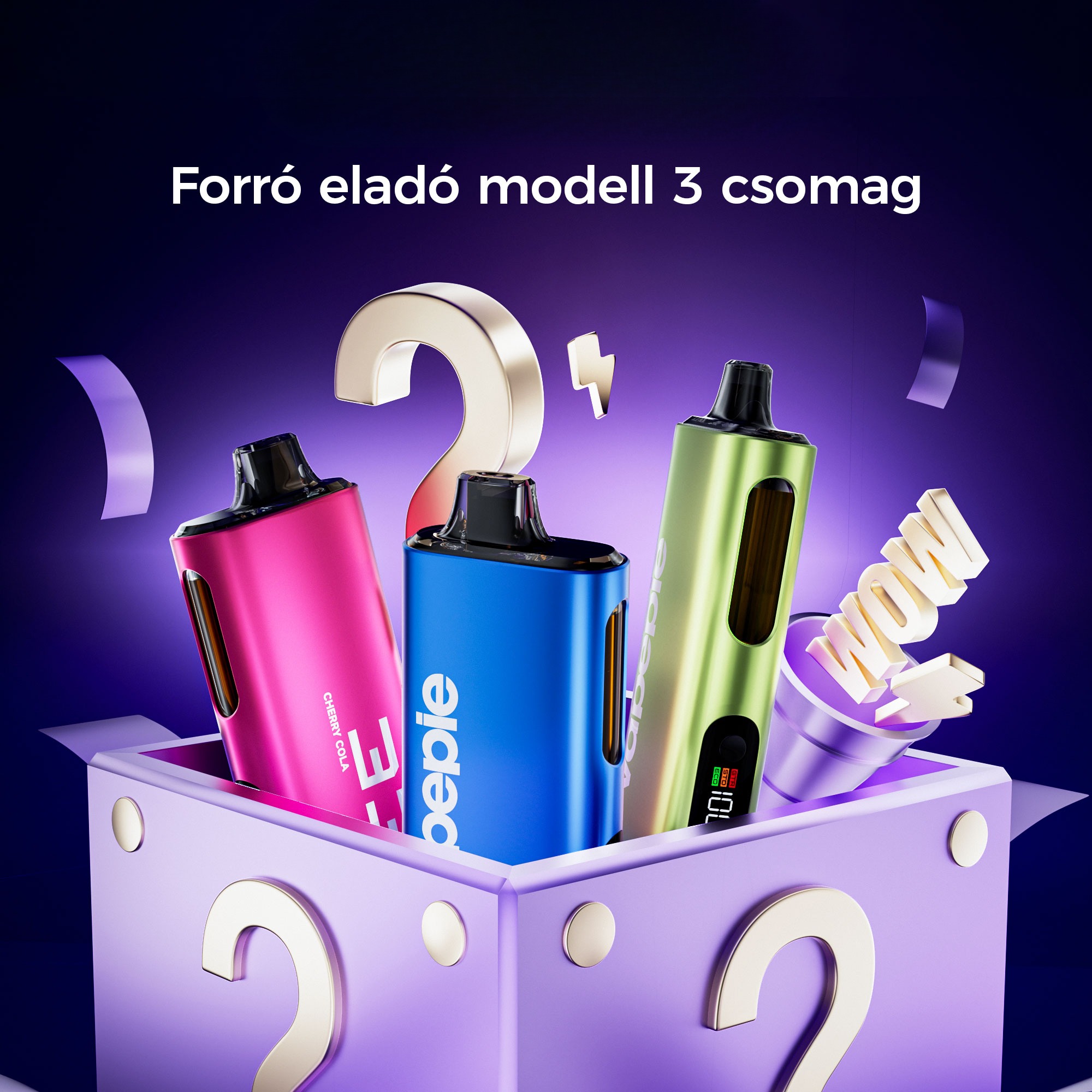 ✨🎁3db 40000puffs meglepetésdoboz-Az átlagár 5333Ft