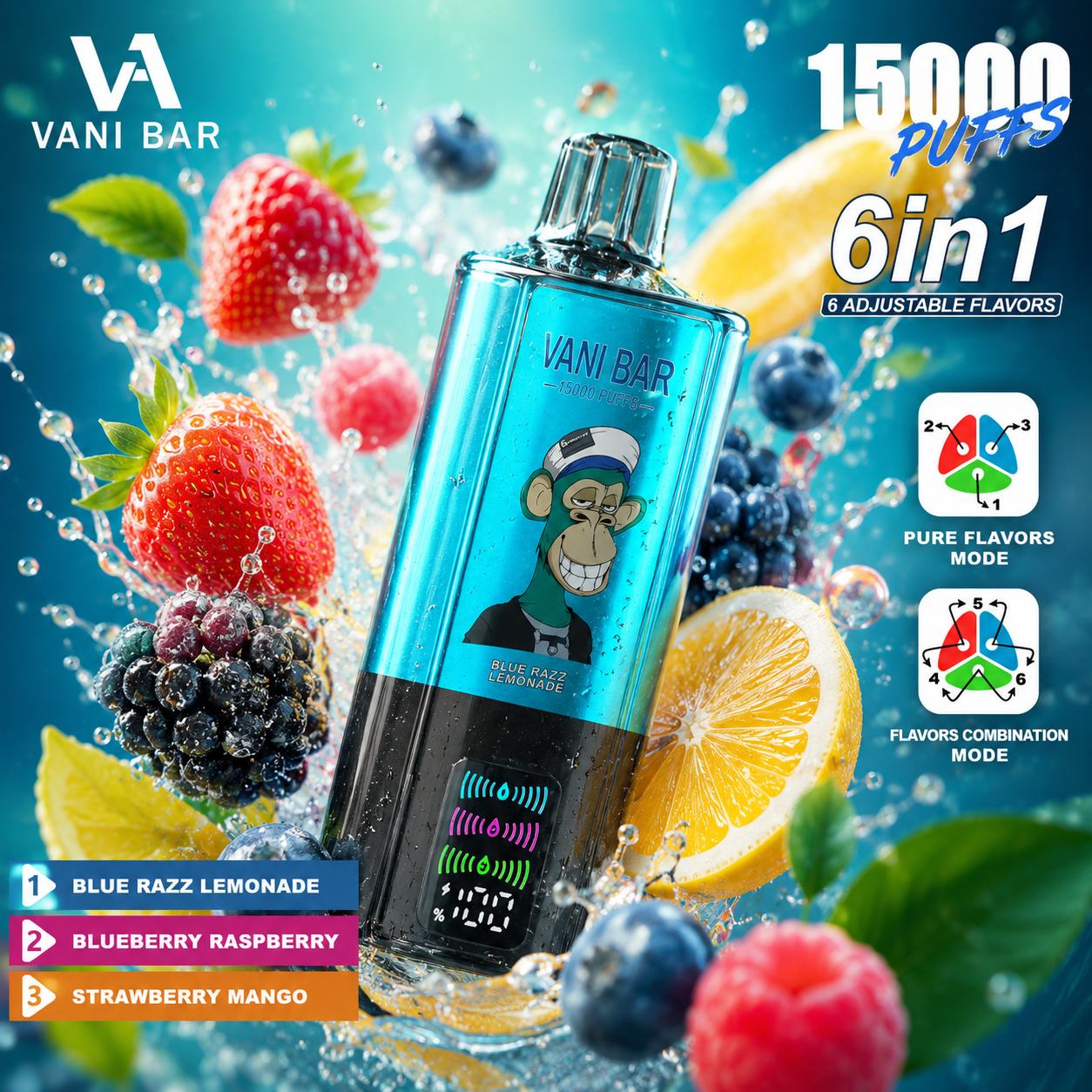 Vanibar 6in1 150000 puffs