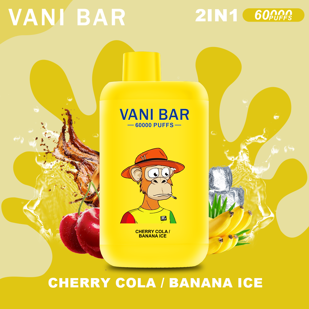 vanibar 2in1 60000 puffs & CHERRY COLA /BANANA ICE