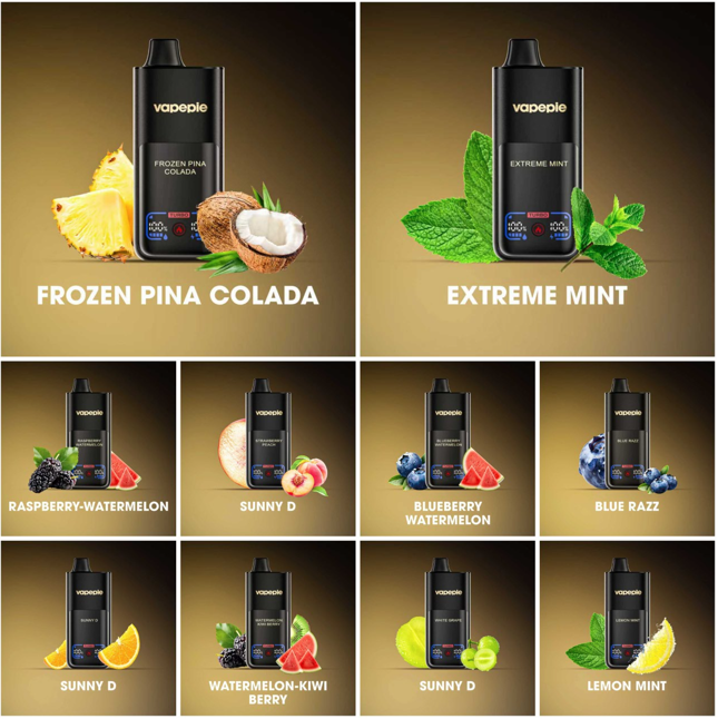 ✨🎁10db Vapepie 70000puff sajándékkészlet - Tíz különböző íz