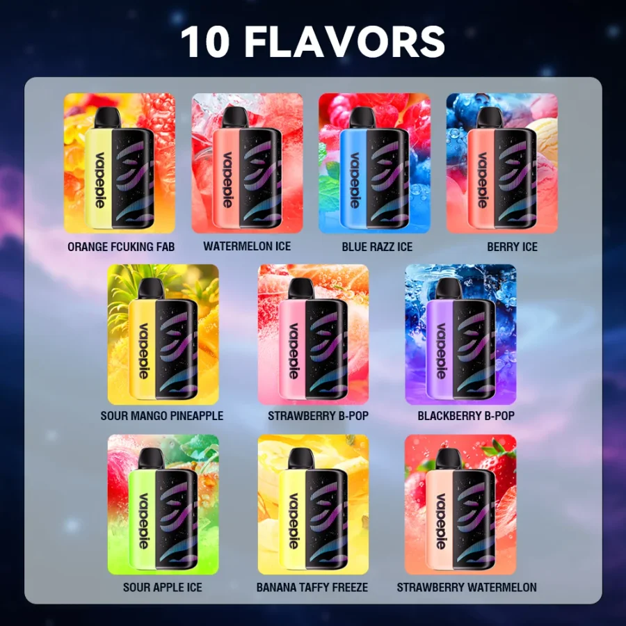 vapepie Galactic Gleam 45000 Puffs – Hajlított kijelző és mas - VÁLASZT MEG! VÉLETLEN ÍZ! OLCSÓBB!