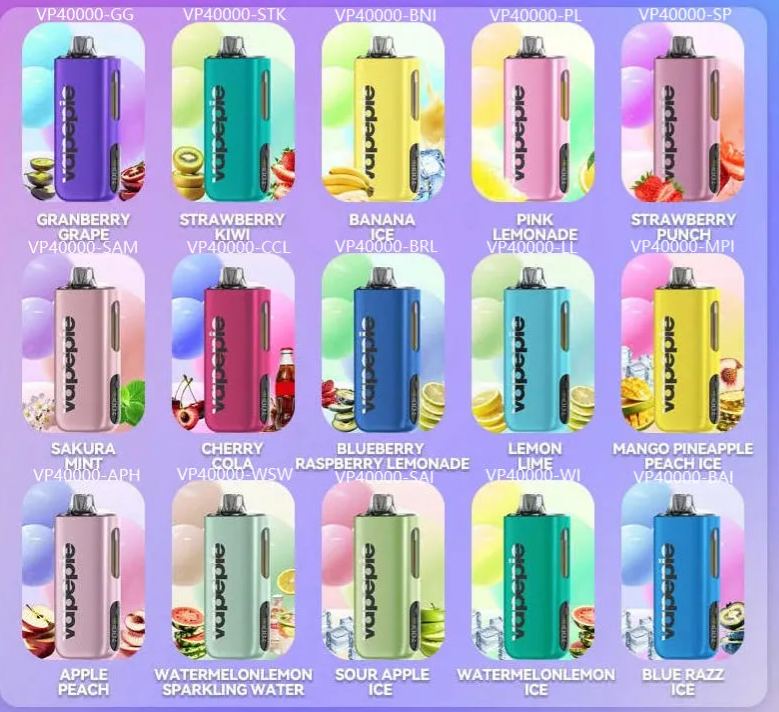 vapepie Max 40000 Puffs & SAKURA MENTA