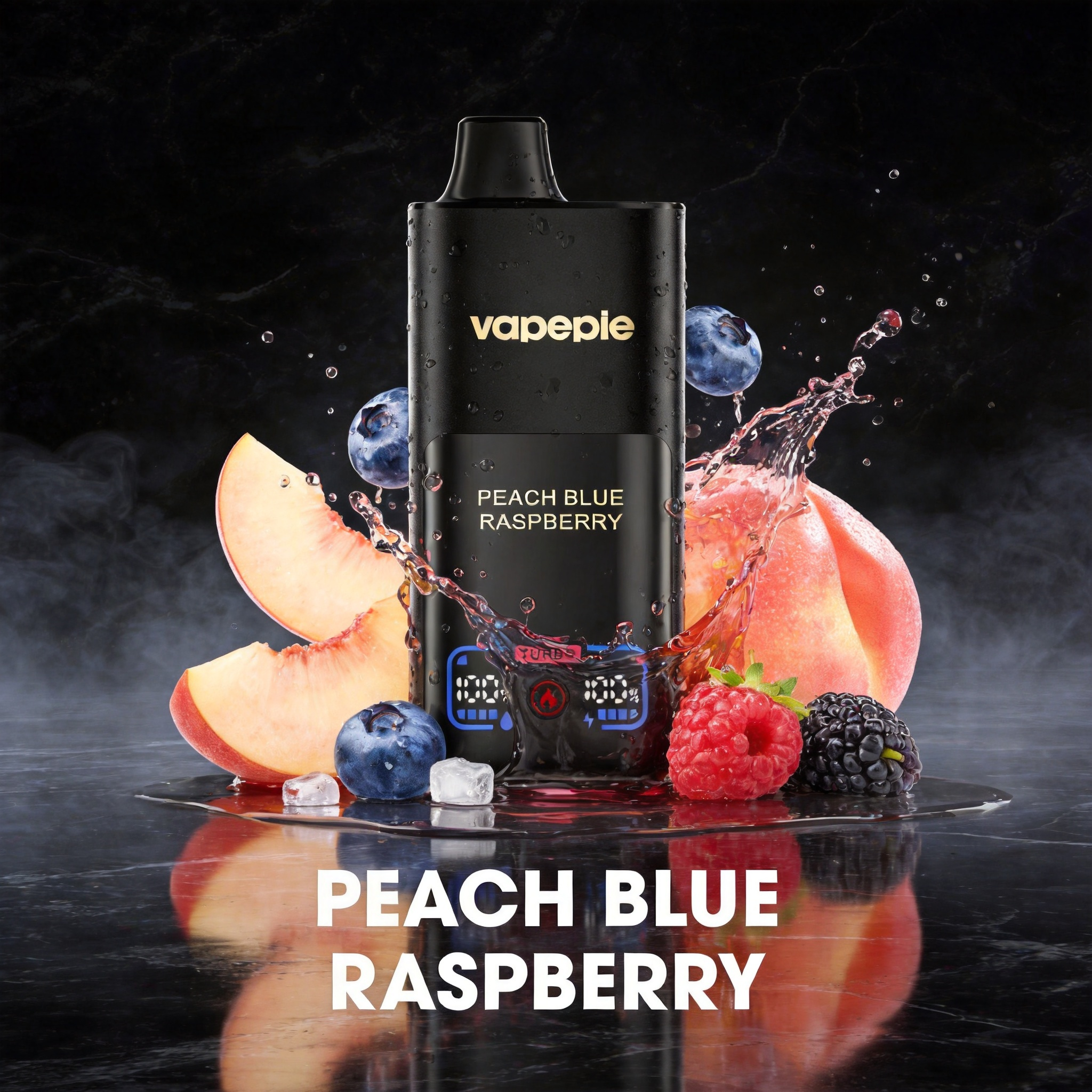vapepie Mega 70000puffs - Őszibarack-áfonya-málna