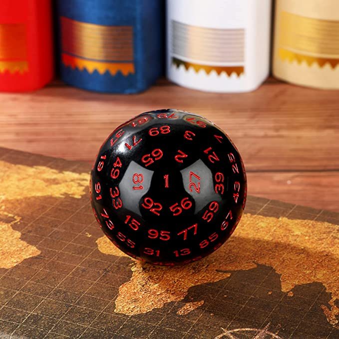 FREE Today: D100 Single Oversize Dice (Random Color) | Dungeons and Dragons