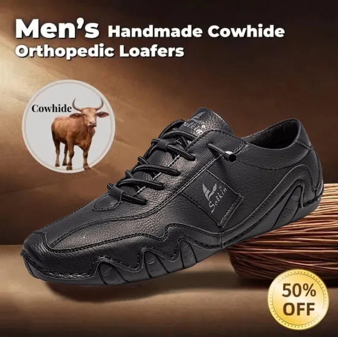 ⏰Hot sale 70% OFF🔥 Men's Handmade Genuine Leather Slip-On Loafers