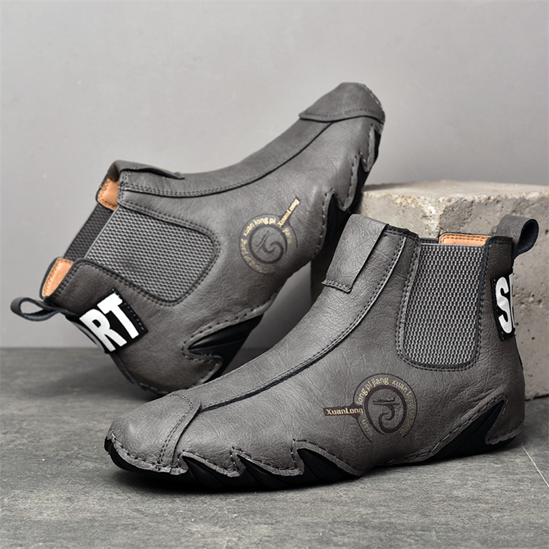 🔥🚀 Hot Sale! Limited Stock! 🌟👟💥Men's Casual Soft Cowhide Slip-on Ankle Boots