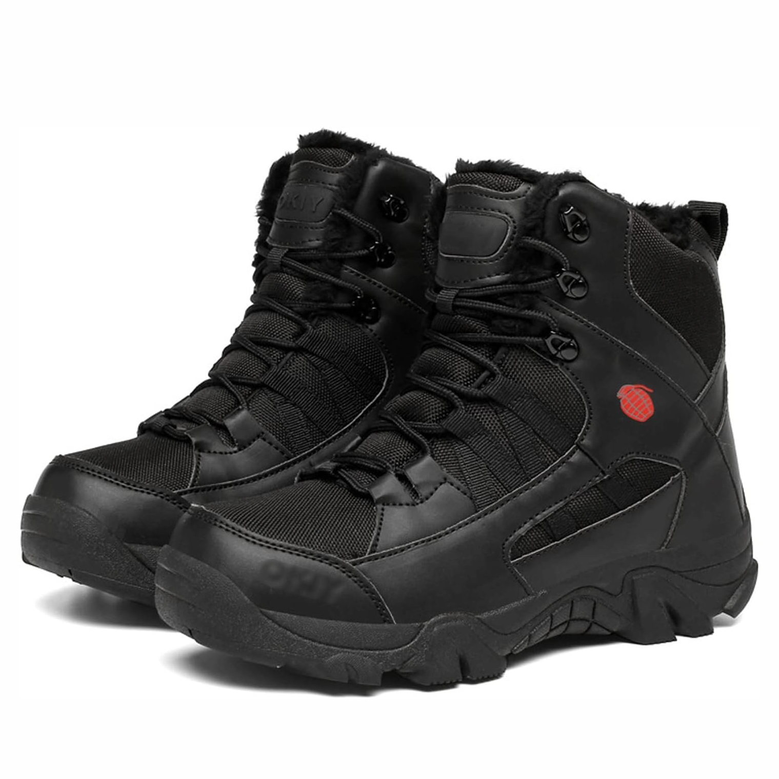 (⏰Limited Time Sale 70% off)Men's Hiking Combat Boots Ankle Supports Military Boots Waterproof Non-Slip Anti-Puncture Work Boots